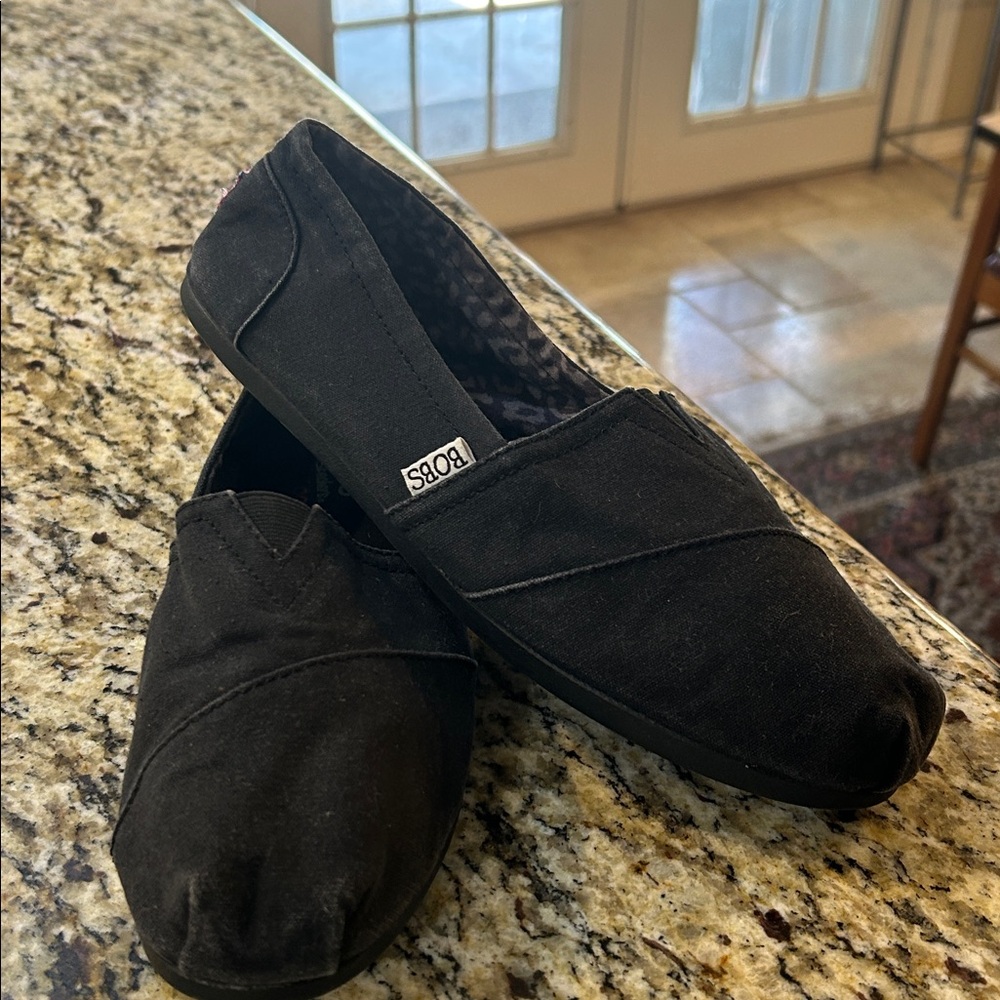 Skechers BOBS Black Slip-On Shoes